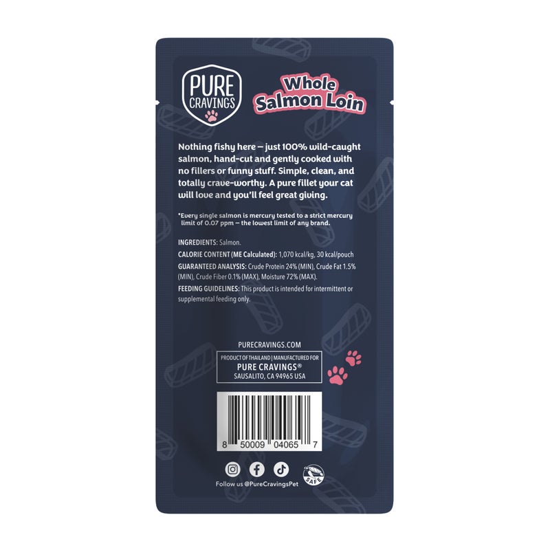 Pure Cravings Salmon Loin Fillet Cat Treat, 12/1oz