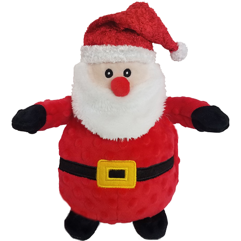 Petlou Holiday 2025 Dotty Santa Plush Dog Toy, 10"
