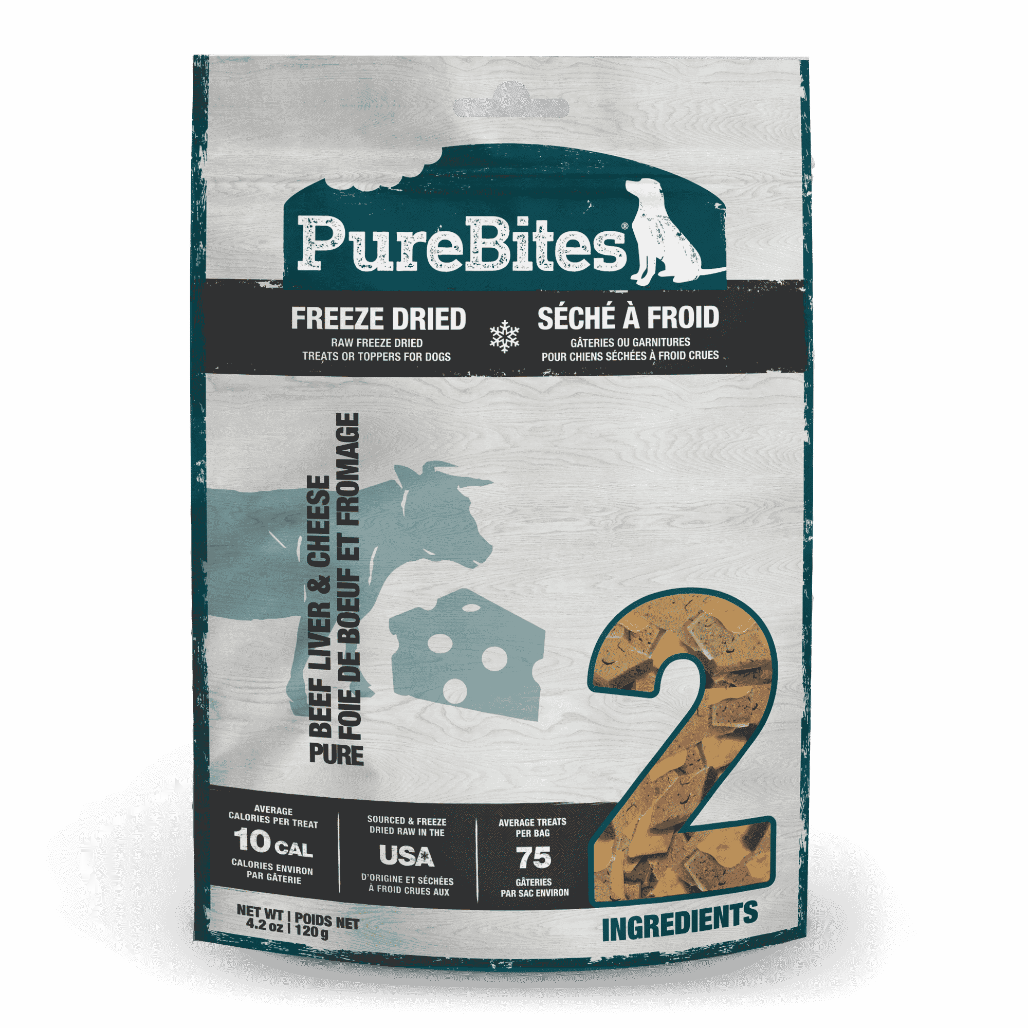 PureBites Freeze Dried Beef and Cheese Dog Treats