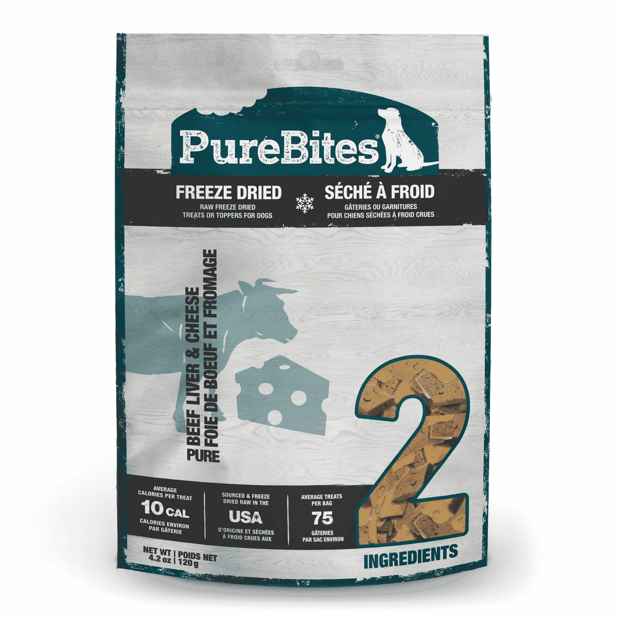 PureBites Freeze Dried Beef and Cheese Dog Treats