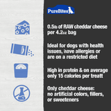 PureBites Freeze Dried Cheddar Cheeze Dog Treats