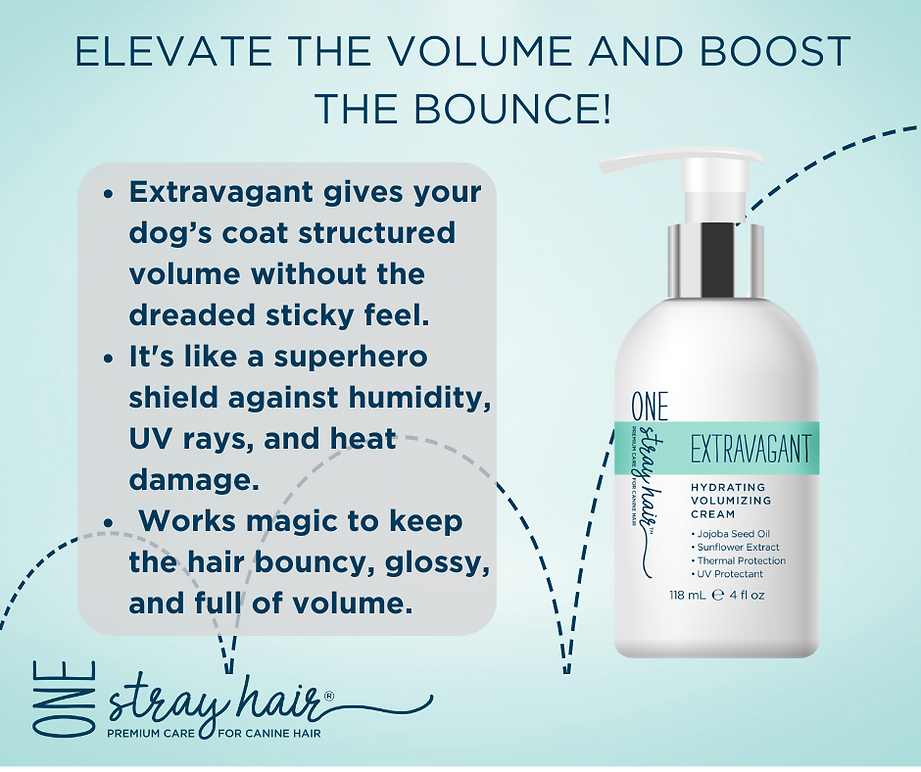 One Stray Hair Extravagant Hydrating Volumizing Cream For Dogs, 4oz