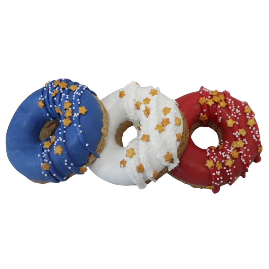 K9 Granola Factory Donut Shop Gourmet Donuts For Dogs, 250th Anniversary 3pk