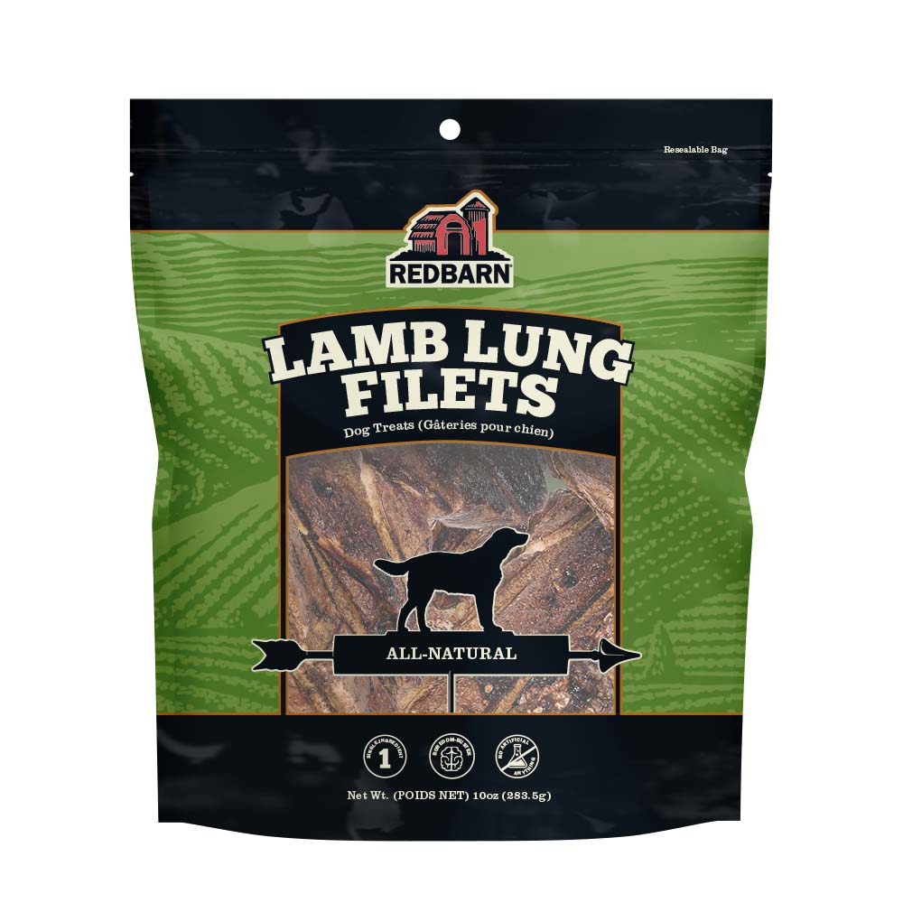 Redbarn Lamb Lung Filets Dog Treats, 10oz