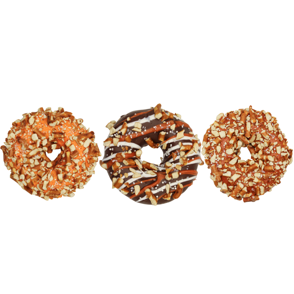 K9 Granola Factory Donut Shop Gourmet Donuts For Dogs, Oktoberfest Pretzel 3pk