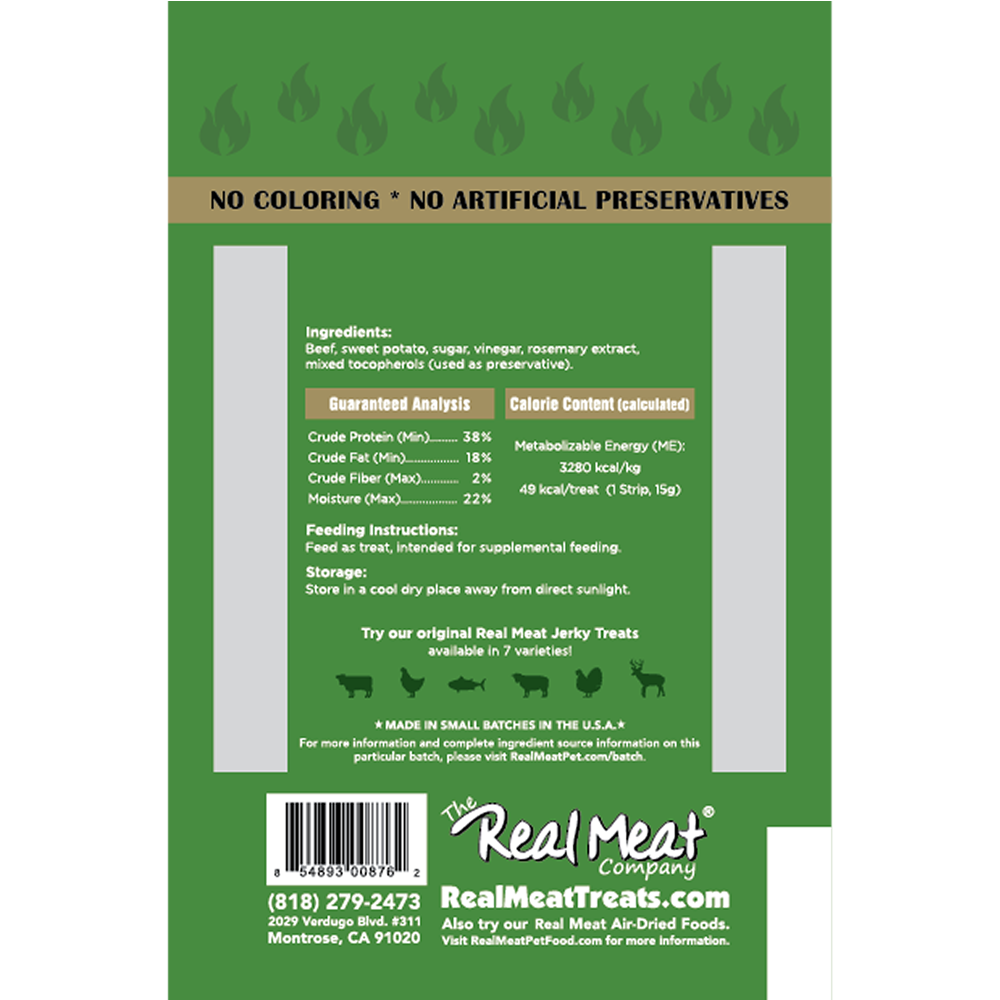 The Real Meat Company Roasted Beef Jerky Dog Treats