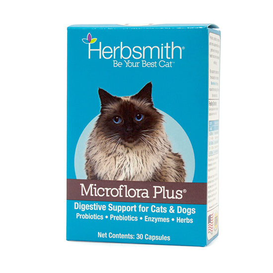 Herbsmith Microflora Plus Digestive Supplement For Cats, 30ct