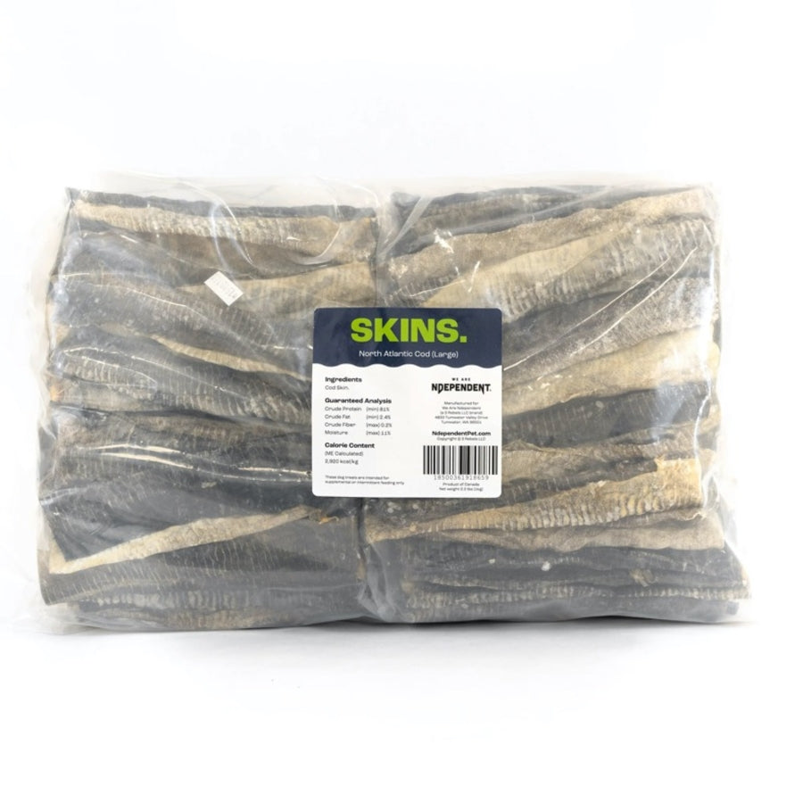 Ndependent North American Cod Skin Flattiez, Large 40pk