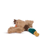 HuggleHounds Rope X-Brace Durable Plush Dog Toy, Drake Duck