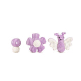 HuggleHounds Spring Fling Wee Huggles Plush Dog Toys, 3pk