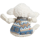 HuggleHound Holiday 2025 Leo Lamb Knottie Plush Dog Toy, Small