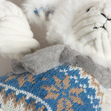 HuggleHound Holiday 2025 Leo Lamb Knottie Plush Dog Toy, Small