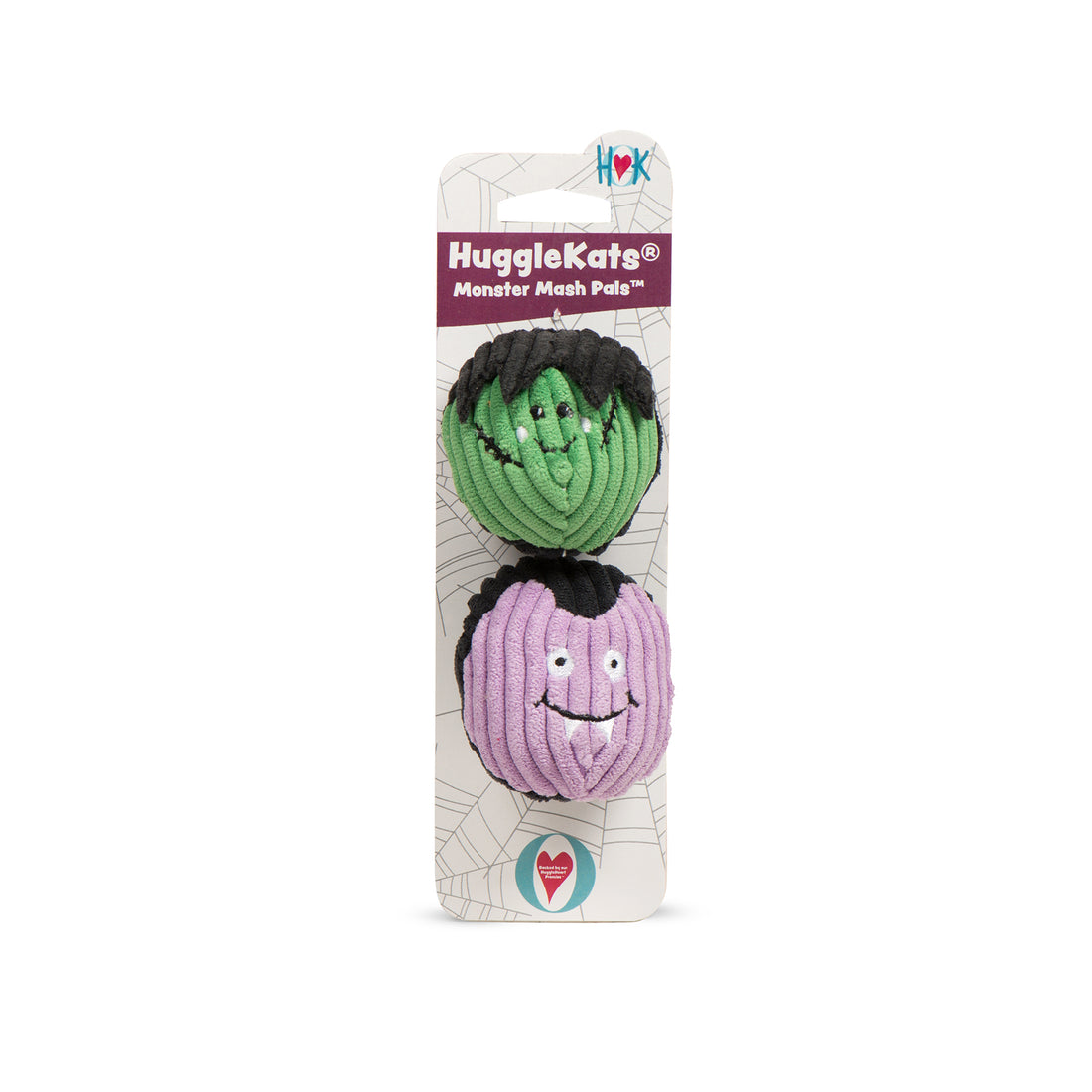 HuggleHounds Halloween 2025 HuggleKats Monster Mash Pals Catnip Cat Toys, 2pk
