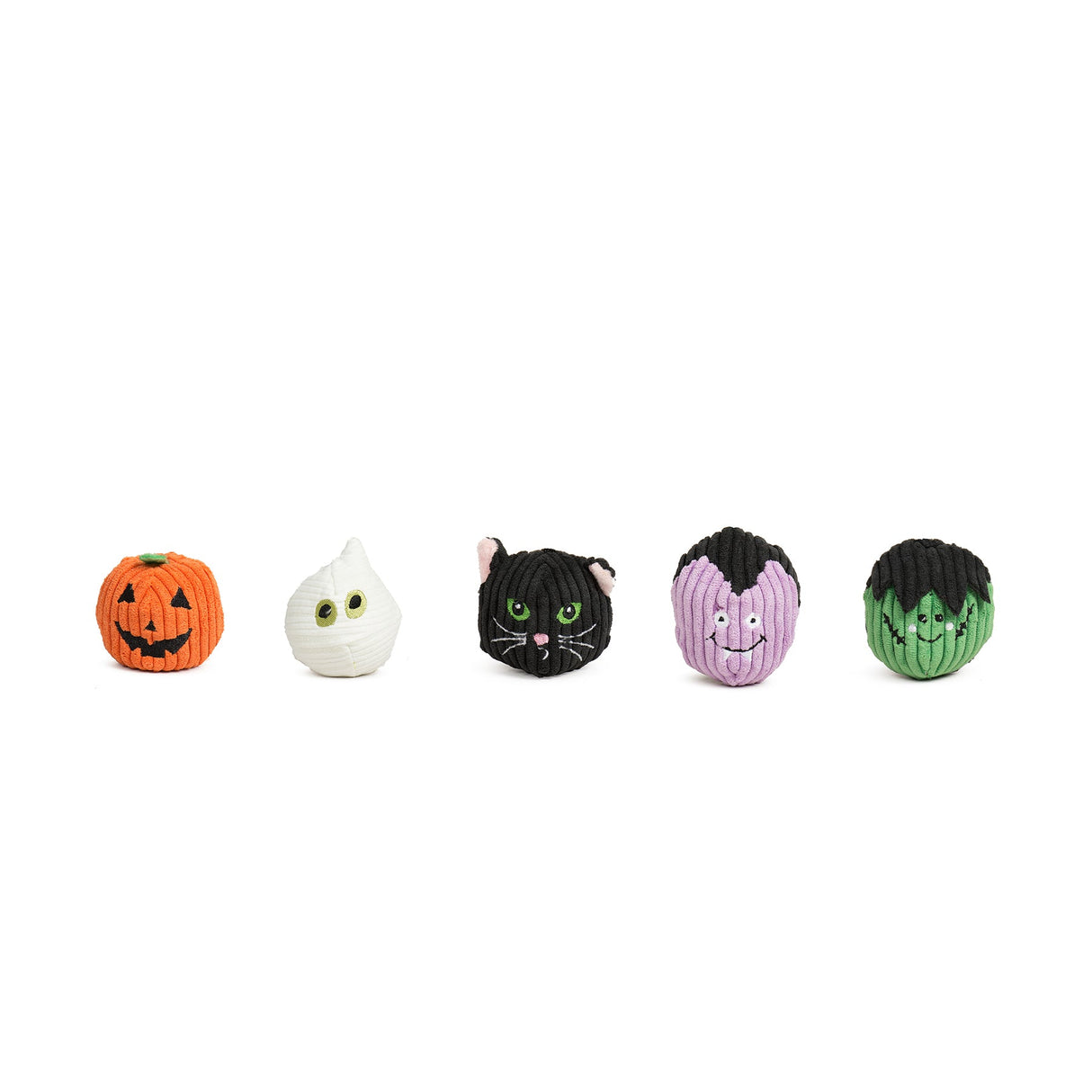 HuggleHounds Halloween 2025 Monster Mash Wee Huggles Balls Plush Dog Toy