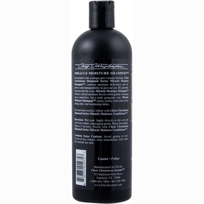 Chris Christensen Diamond Series Miracle Moisture Shampoo for Dogs and Cats, 16oz