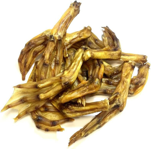 Premium Dry Roasted Duck Feet Dog Treats, 50ct