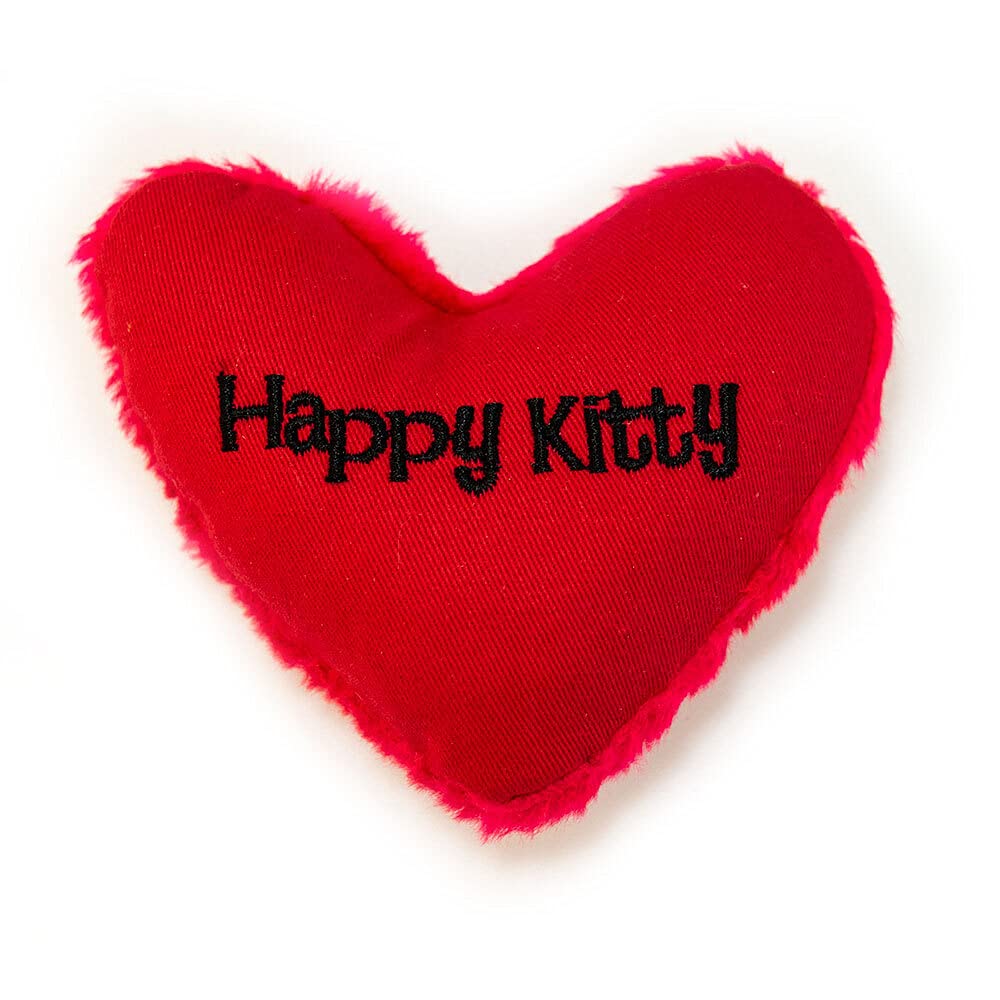 Yeowww! Catnip Filled HEARRRT ATTACK "Happy Kitty" Cat Toy