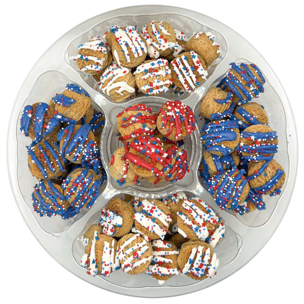 K9 Granola Factory Donut Shop Cookie Tray Dog Treats - Patriotic