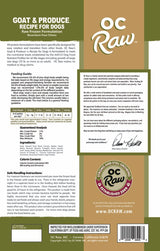 OC Raw Dog Frozen Raw Dog Food