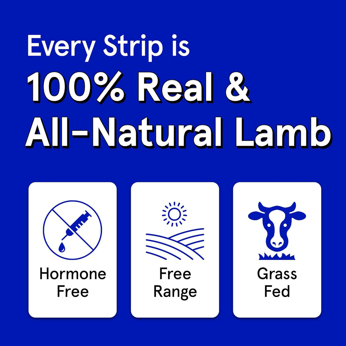 The Real Meat Company Lamb Long Jerky Stix Dog Treats, 8-oz bag
