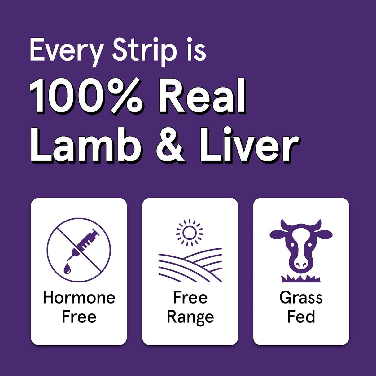 The Real Meat Company Lamb & Liver Long Jerky Stix Dog Treats, 8oz