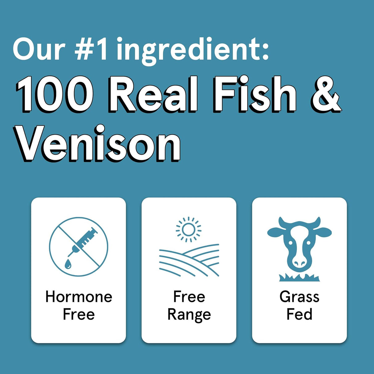 The Real Meat Company Fish & Venison Jerky Dog Treats
