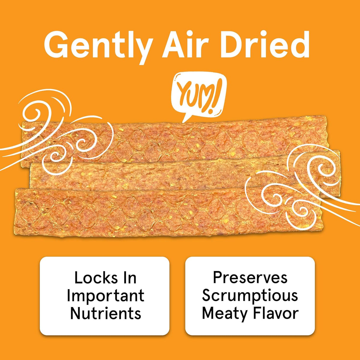 The Real Meat Company Chicken & Venison Long Jerky Stix Dog Treats, 8oz