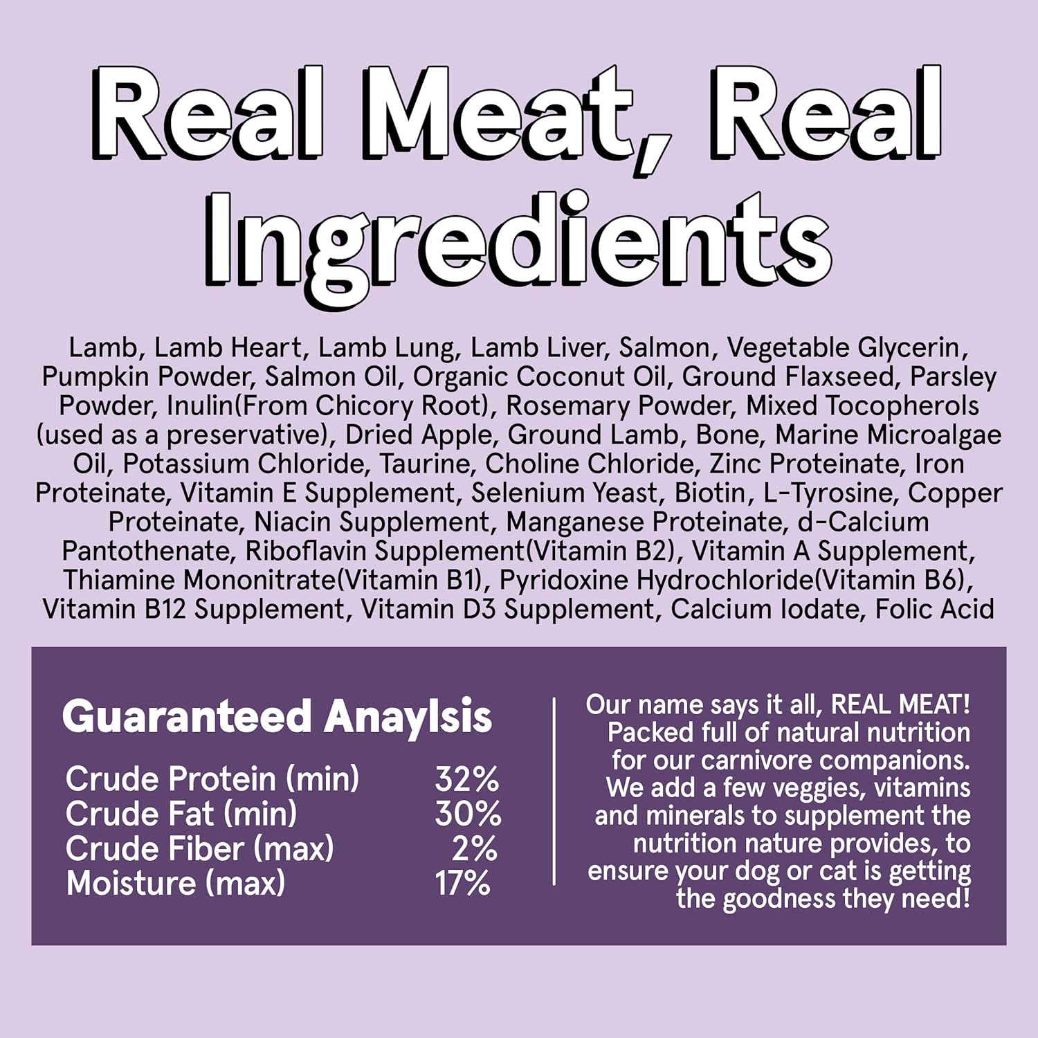 The Real Meat Company Lamb with Salmon Dehydrated Dog Food, 2lb