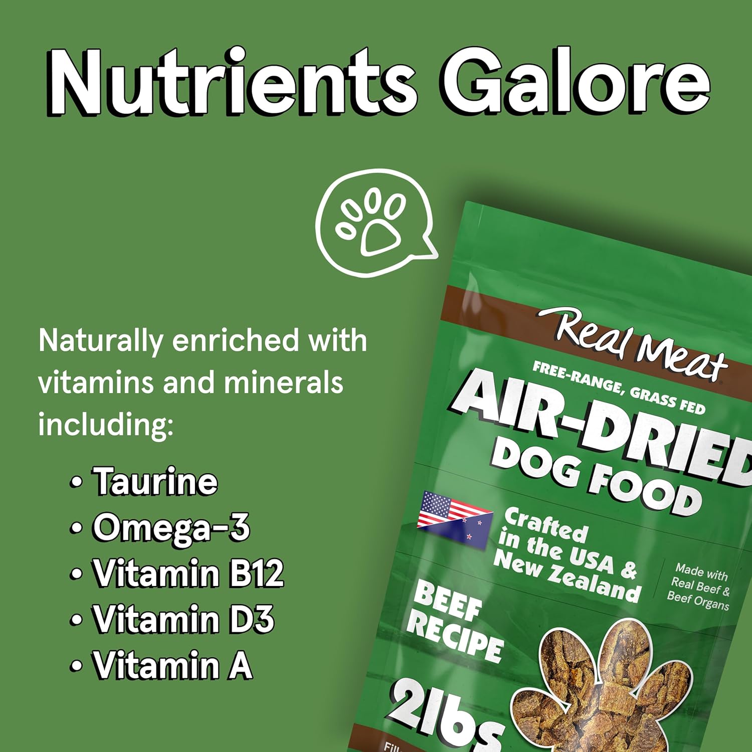 The Real Meat Company Air-Dried Dog Food, Beef