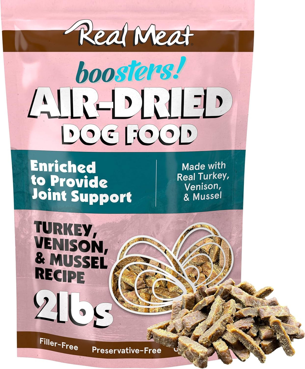 The Real Meat Company Turkey & Venison with Mussels Dehydrated Dog Food, 2lb