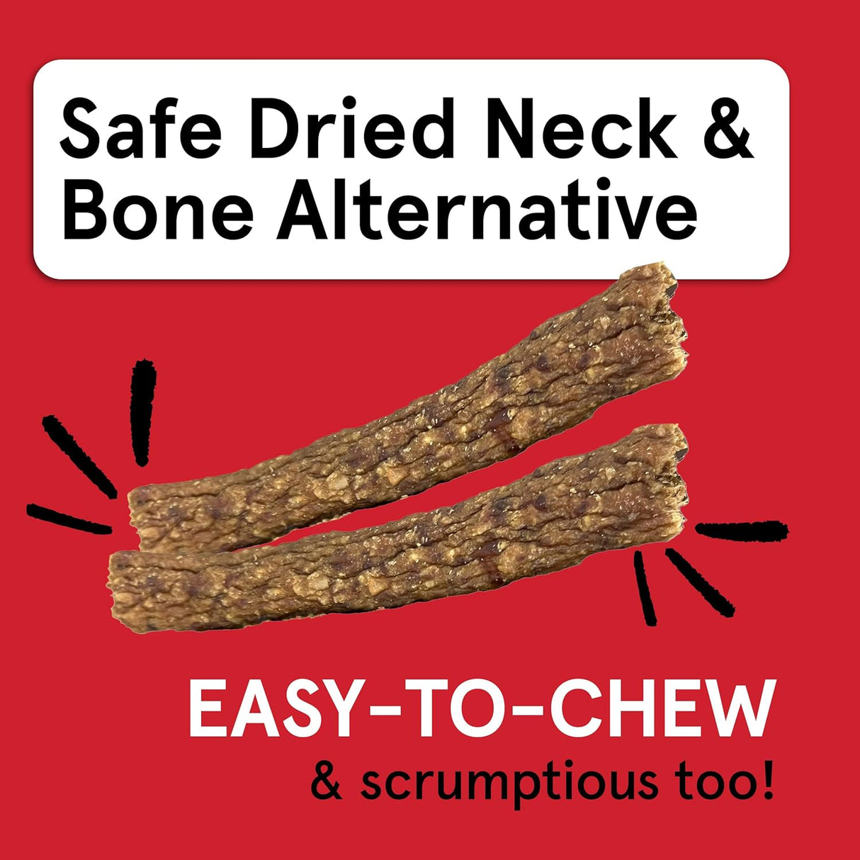 The Real Meat Company Duck Neckers Jerky Dog Treats, 6oz