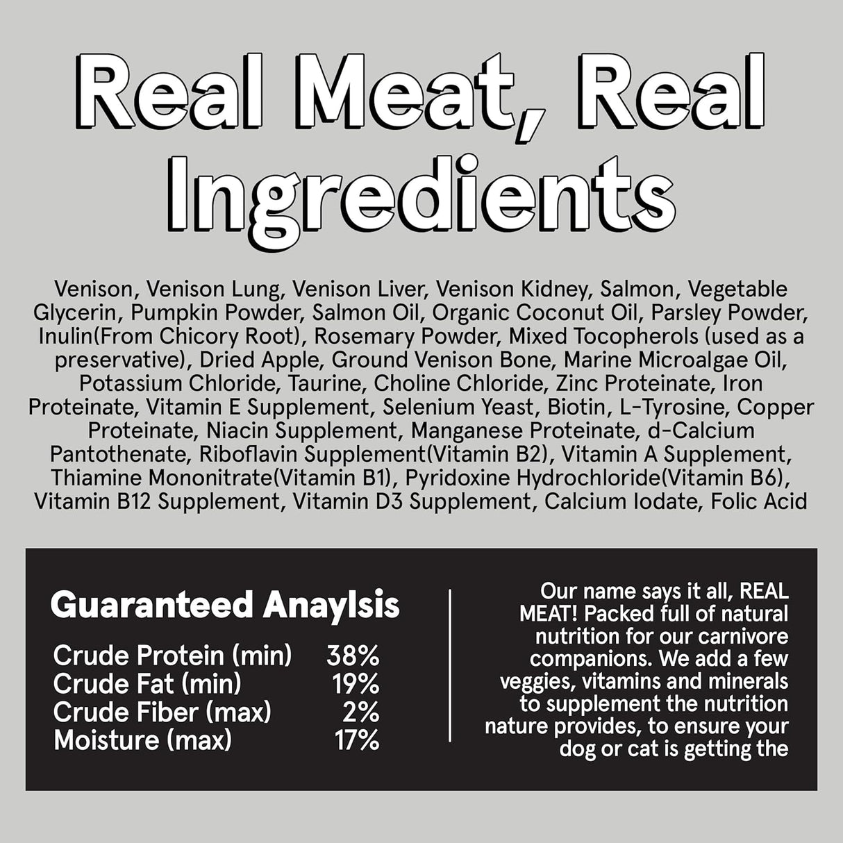 The Real Meat Company Venison with Salmon Dehydrated Dog Food, 2lb