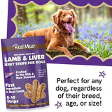 The Real Meat Company Lamb & Liver Long Jerky Stix Dog Treats, 8oz