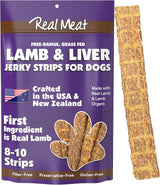 The Real Meat Company Lamb & Liver Long Jerky Stix Dog Treats, 8oz