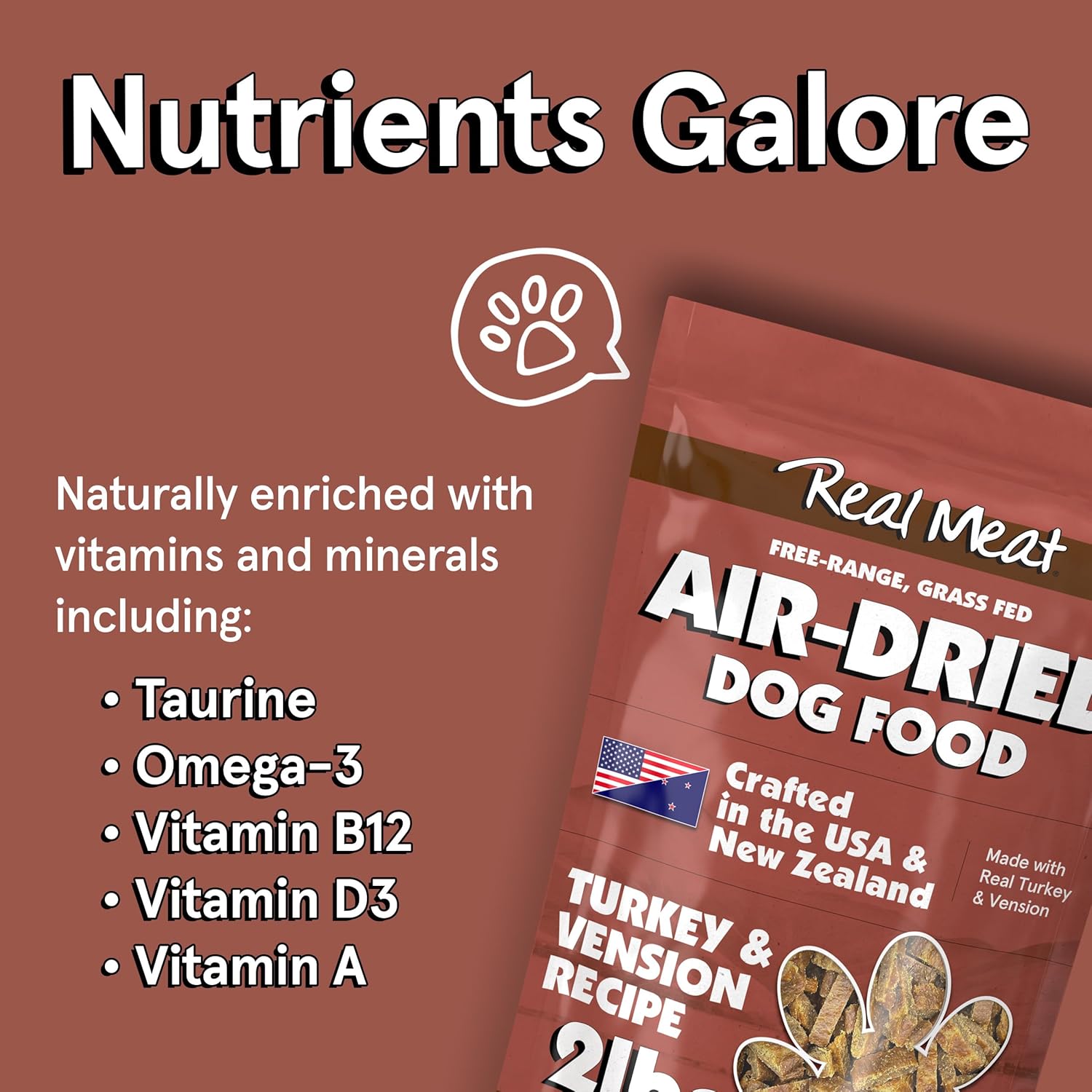 The Real Meat Company Air-Dried Dog Food, Turkey & Venison