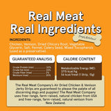 The Real Meat Company Chicken & Venison Long Jerky Stix Dog Treats, 8oz