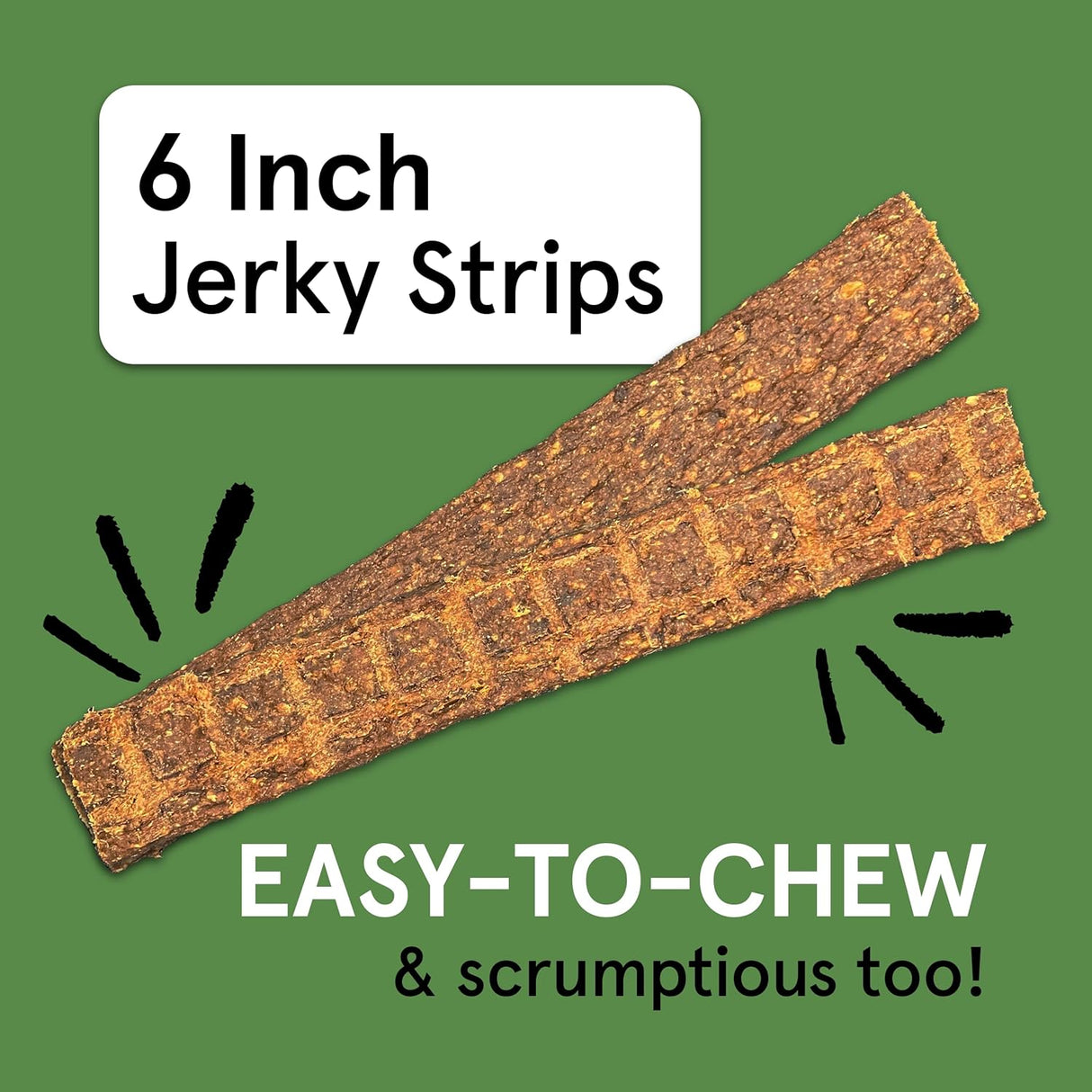 The Real Meat Company Beef Long Jerky Stix Dog Treats, 8oz