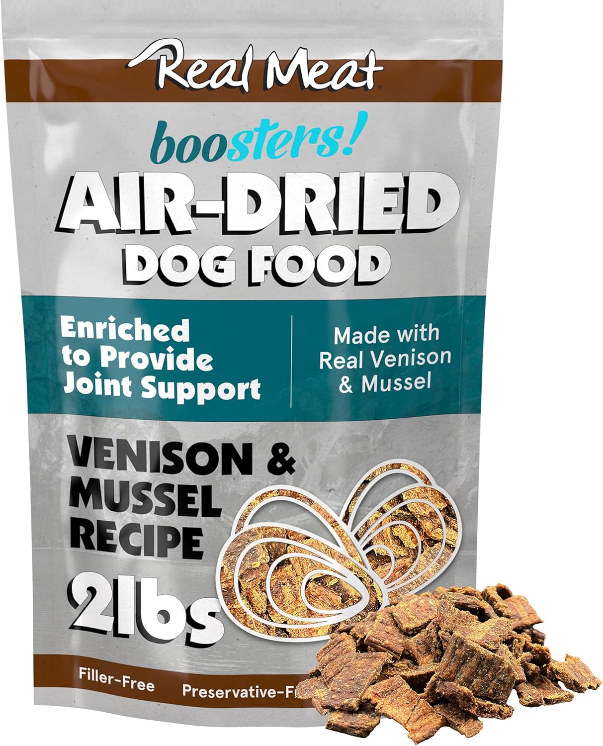 The Real Meat Company Venison with Mussels Dehydrated Dog Food, 2lb