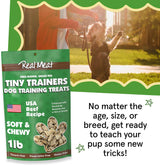 The Real Meat Company Air Dried Beef Jerky Tiny Trainers Dog Treats, 5oz