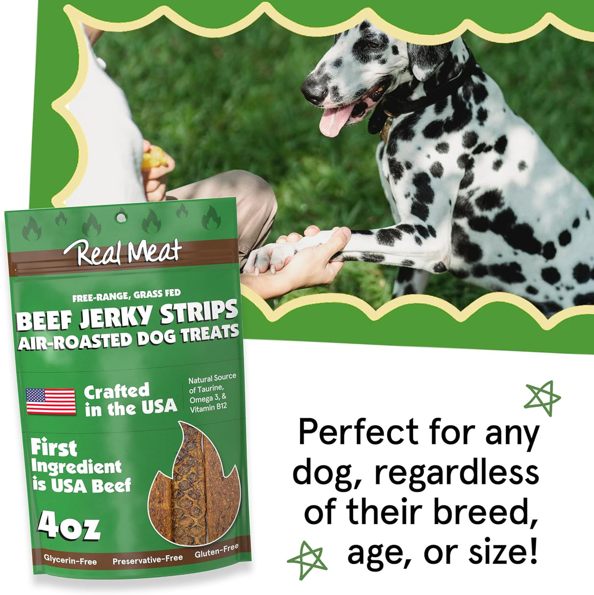 The Real Meat Company Roasted Beef Jerky Dog Treats