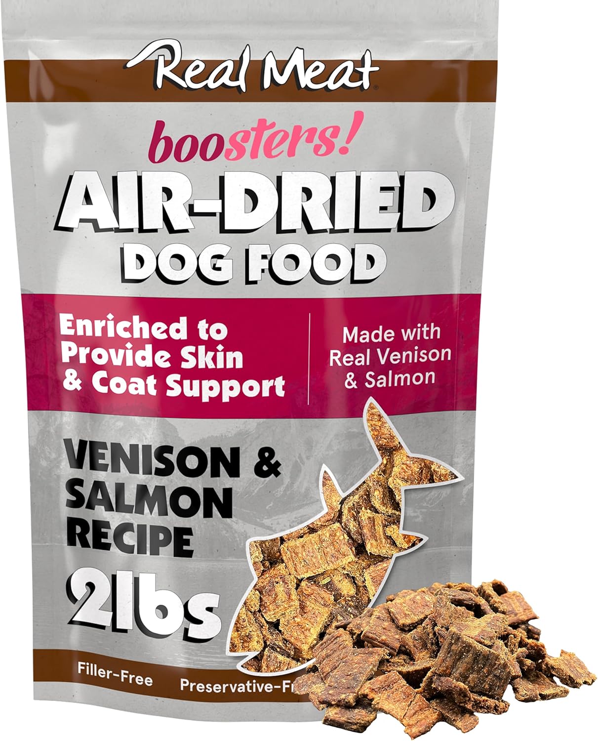 The Real Meat Company Venison with Salmon Dehydrated Dog Food, 2lb