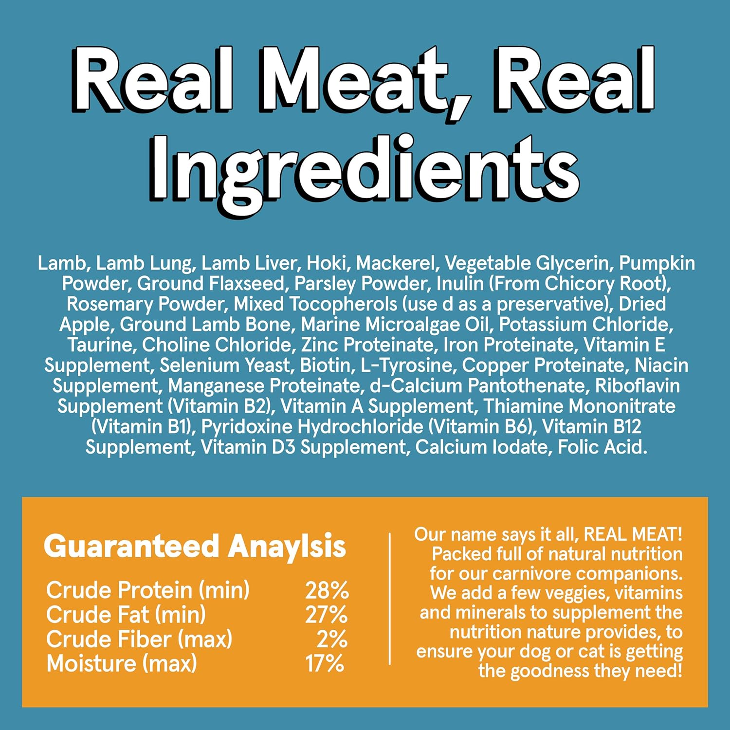 The Real Meat Company Air-Dried Dog Food, Lamb & Fish