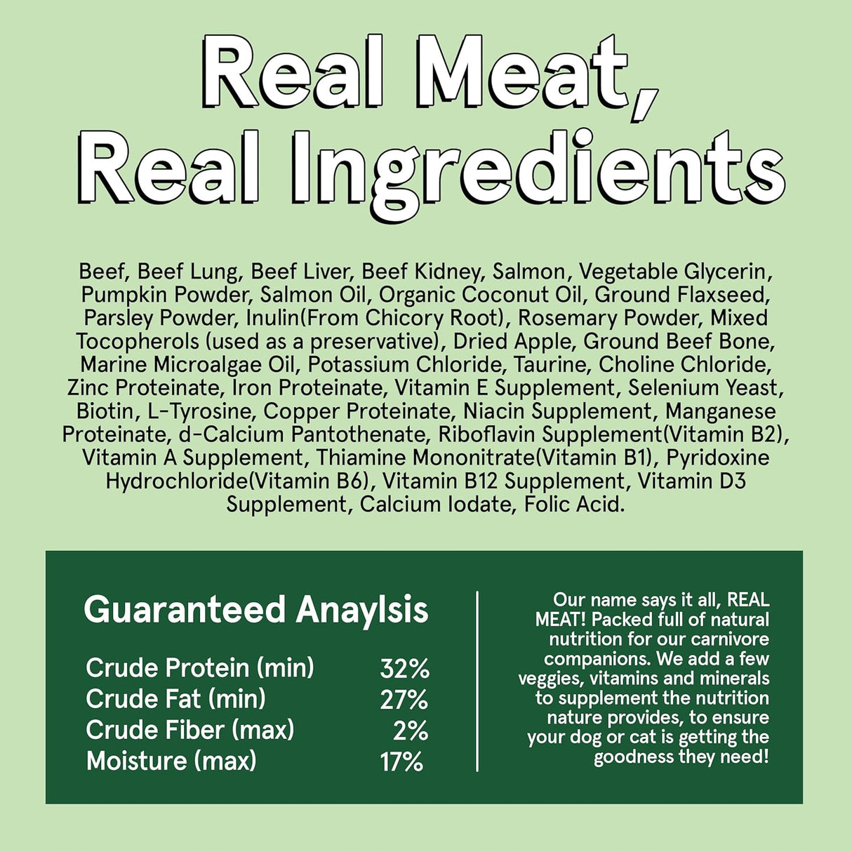 The Real Meat Company Beef with Salmon Dehydrated Dog Food, 2lb