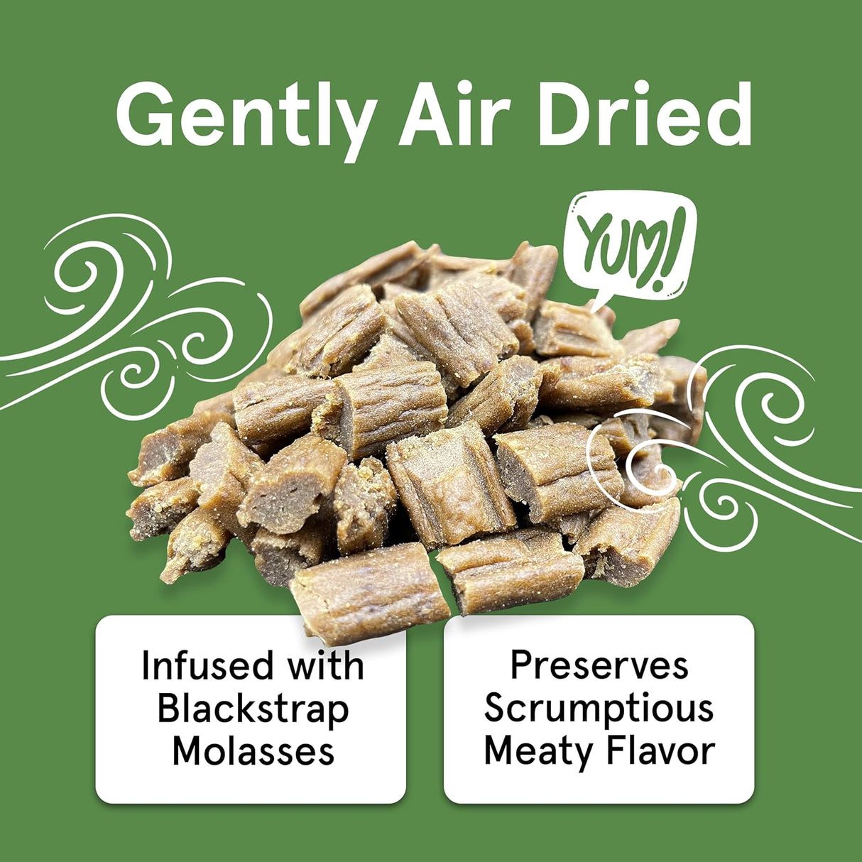 The Real Meat Company Air Dried Beef Jerky Tiny Trainers Dog Treats, 5oz