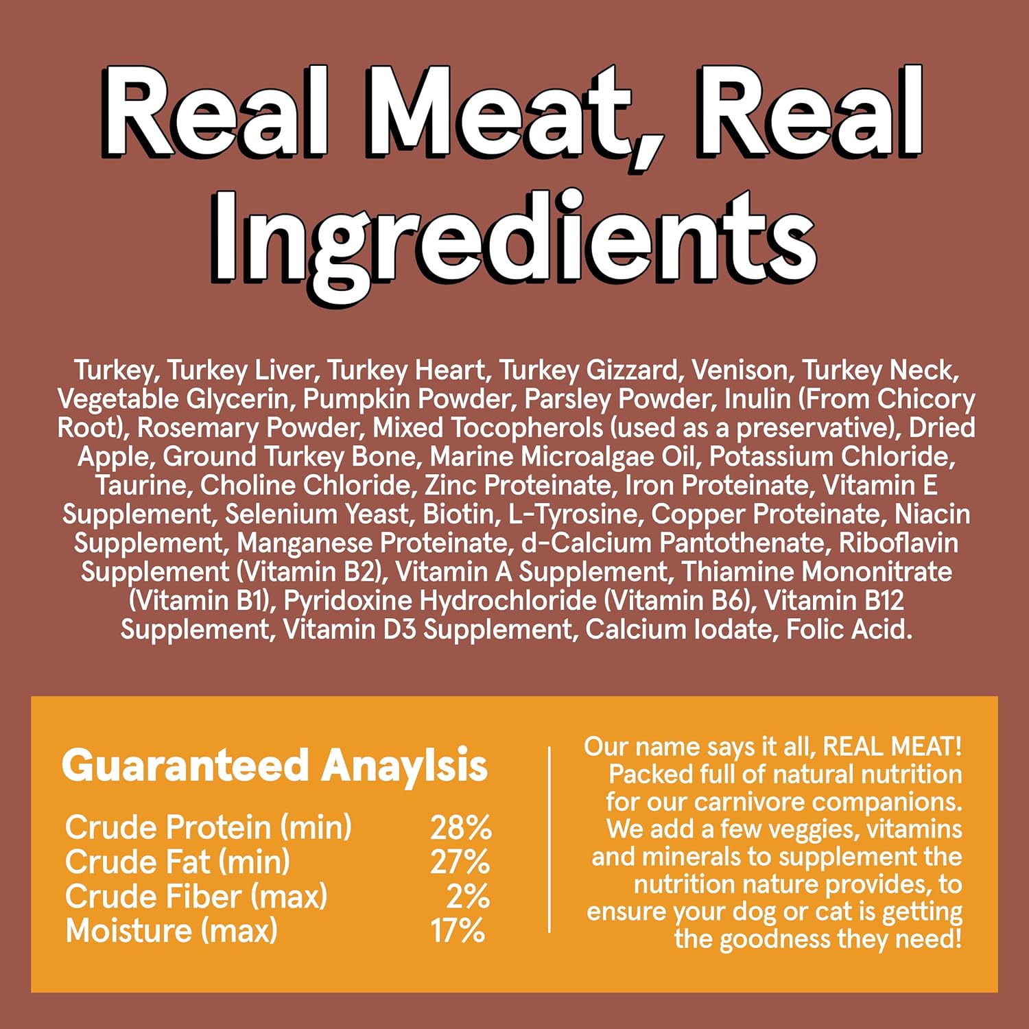 The Real Meat Company Air-Dried Dog Food, Turkey & Venison