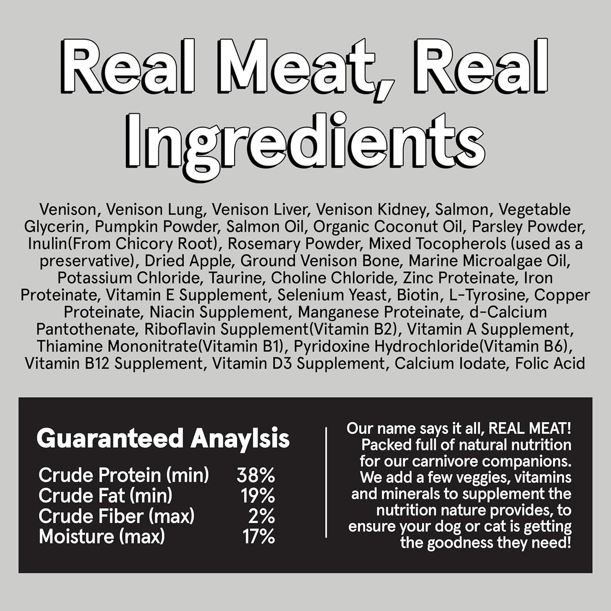 The Real Meat Company Venison with Mussels Dehydrated Dog Food, 2lb