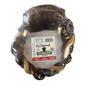 Lifebound Collagen Braided Donut Dog Chew