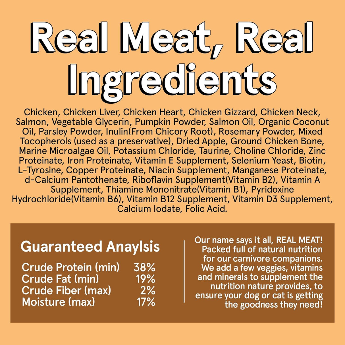 The Real Meat Company Chicken with Salmon Dehydrated Dog Food, 2lb