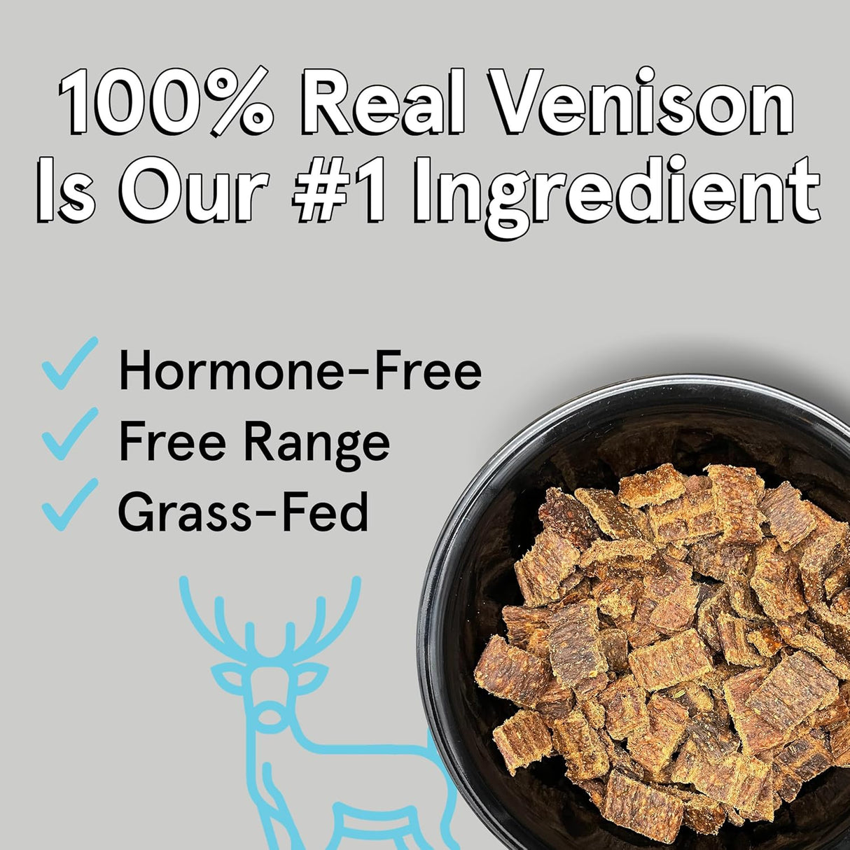 The Real Meat Company Venison with Mussels Dehydrated Dog Food, 2lb
