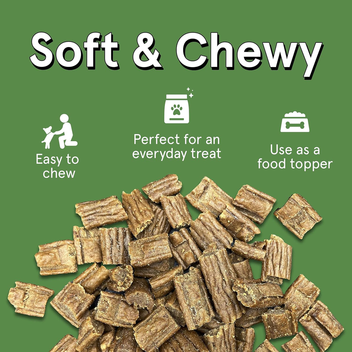 The Real Meat Company Air Dried Beef Jerky Tiny Trainers Dog Treats, 5oz